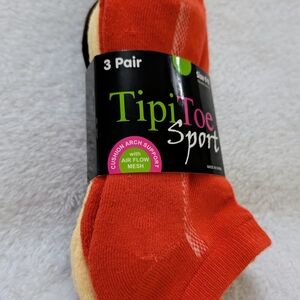 Sport Orange Socks - 3 Pair Pack